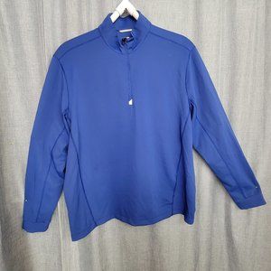 Cutter & Buck CB Drytec 50 UPF+ Blue Long Sleeve Size XXL